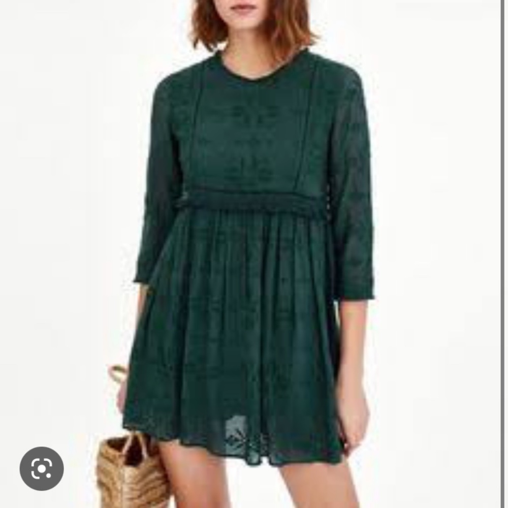 Zara green jumpsuit